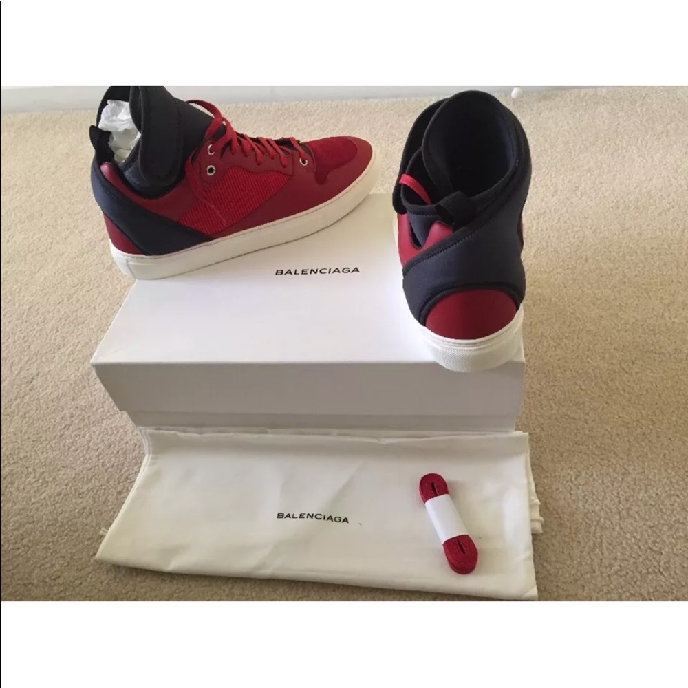Balenciaga Men's New Neoprene High Top Sneakers